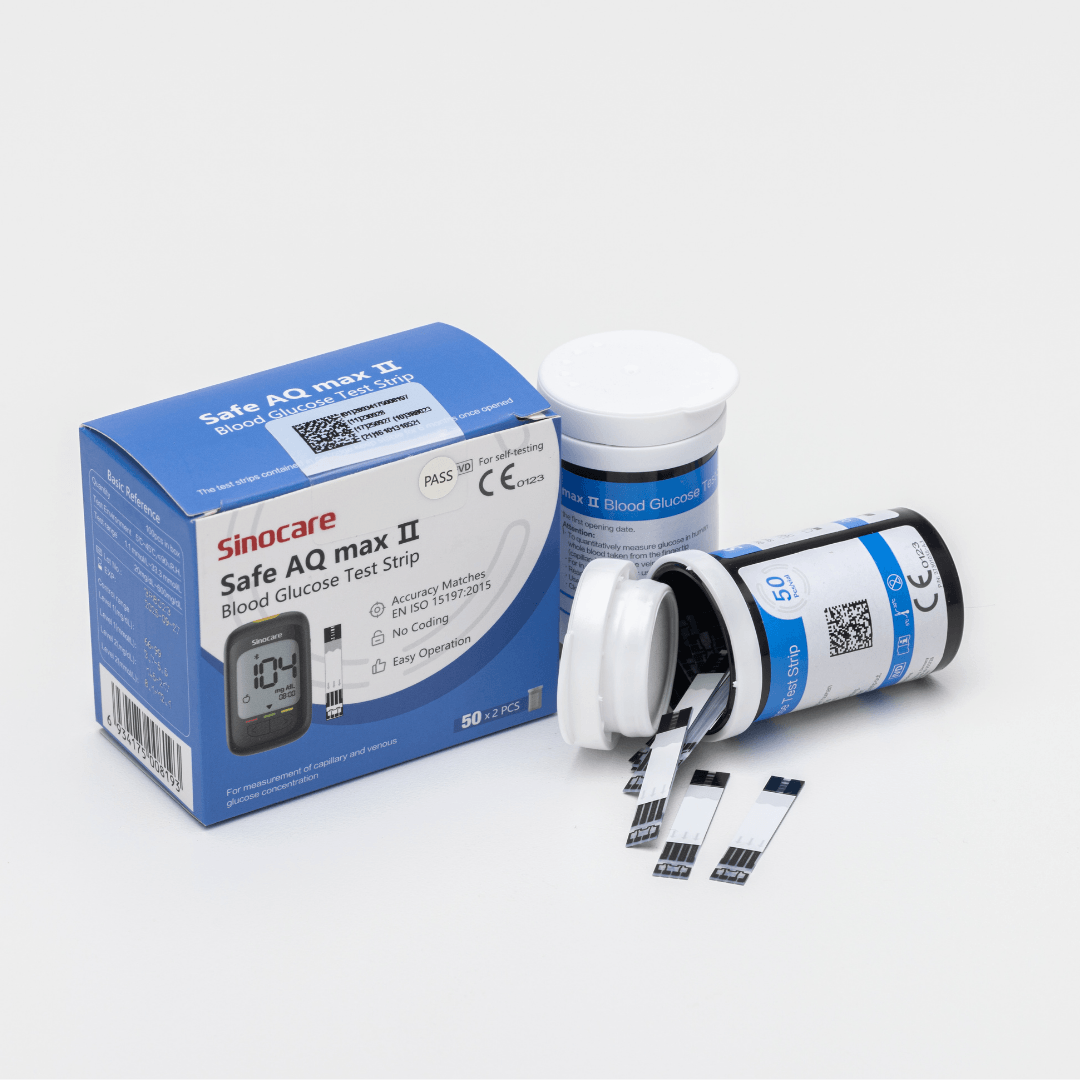 Tiras glucometro Safe AQ Max II Qardiabetes